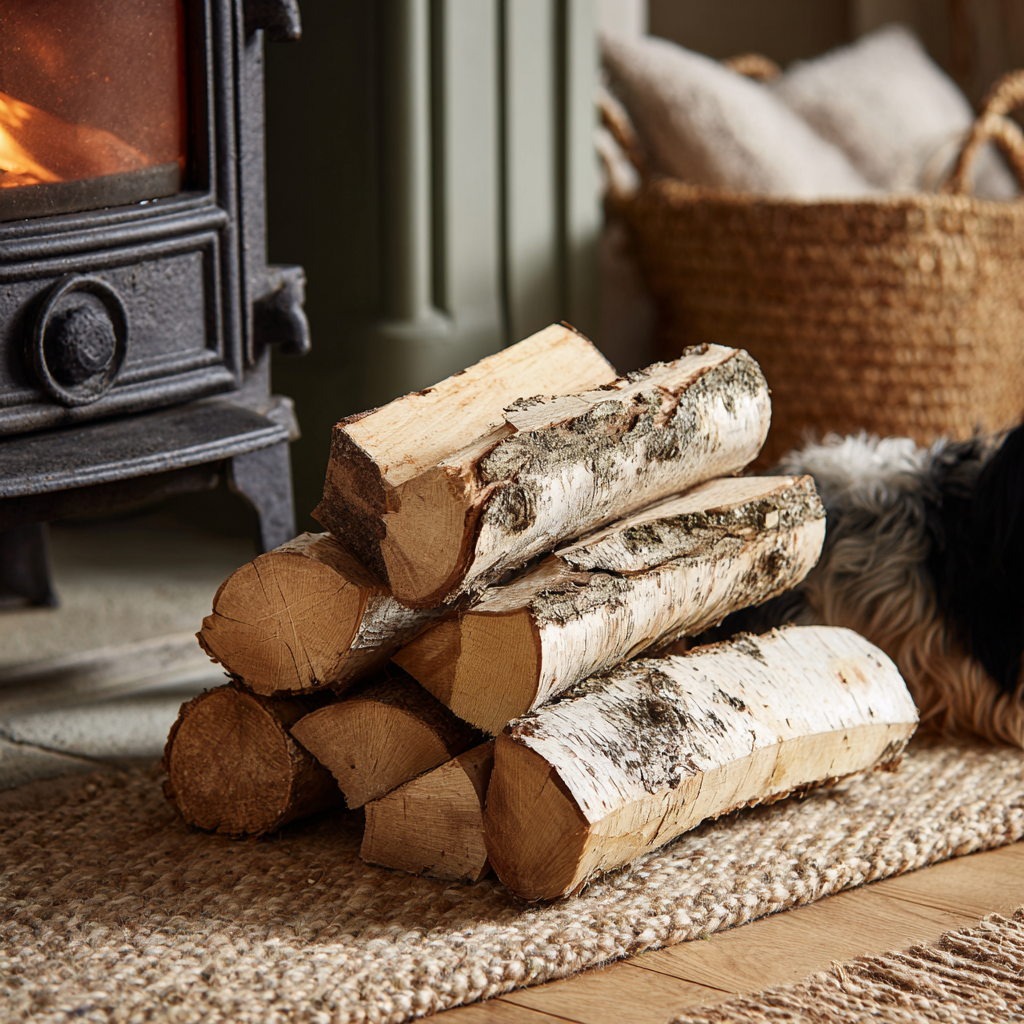 Kiln-Dried Birch Logs