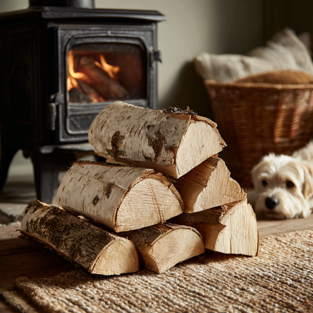 Kiln-Dried Birch Logs
