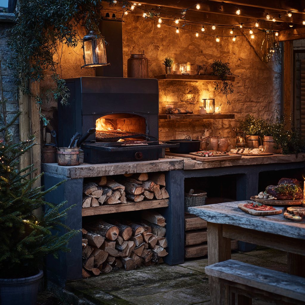 Outdoor Kitchen Wood