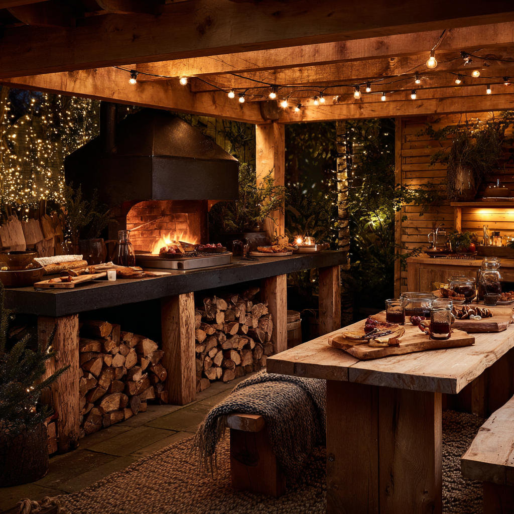 Outdoor Kitchen Wood